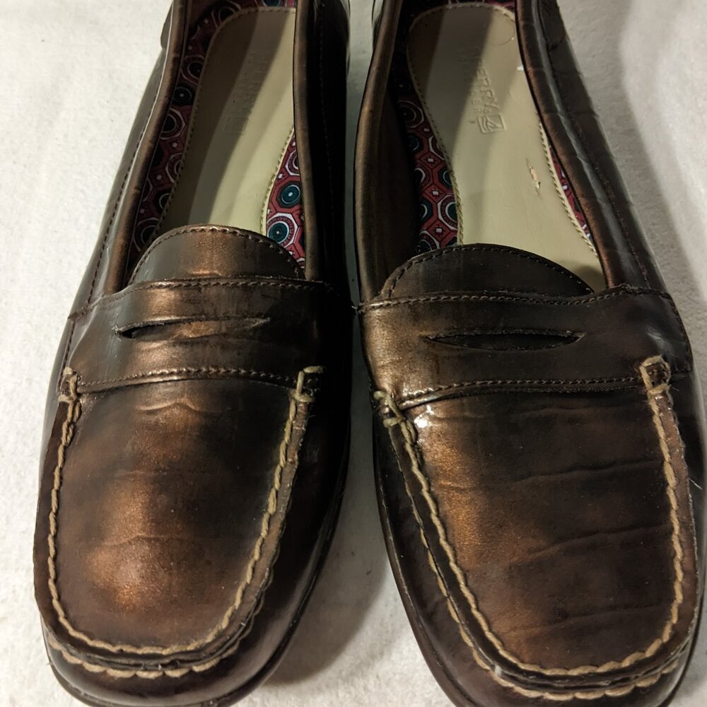 Sperry Bronze Loafers